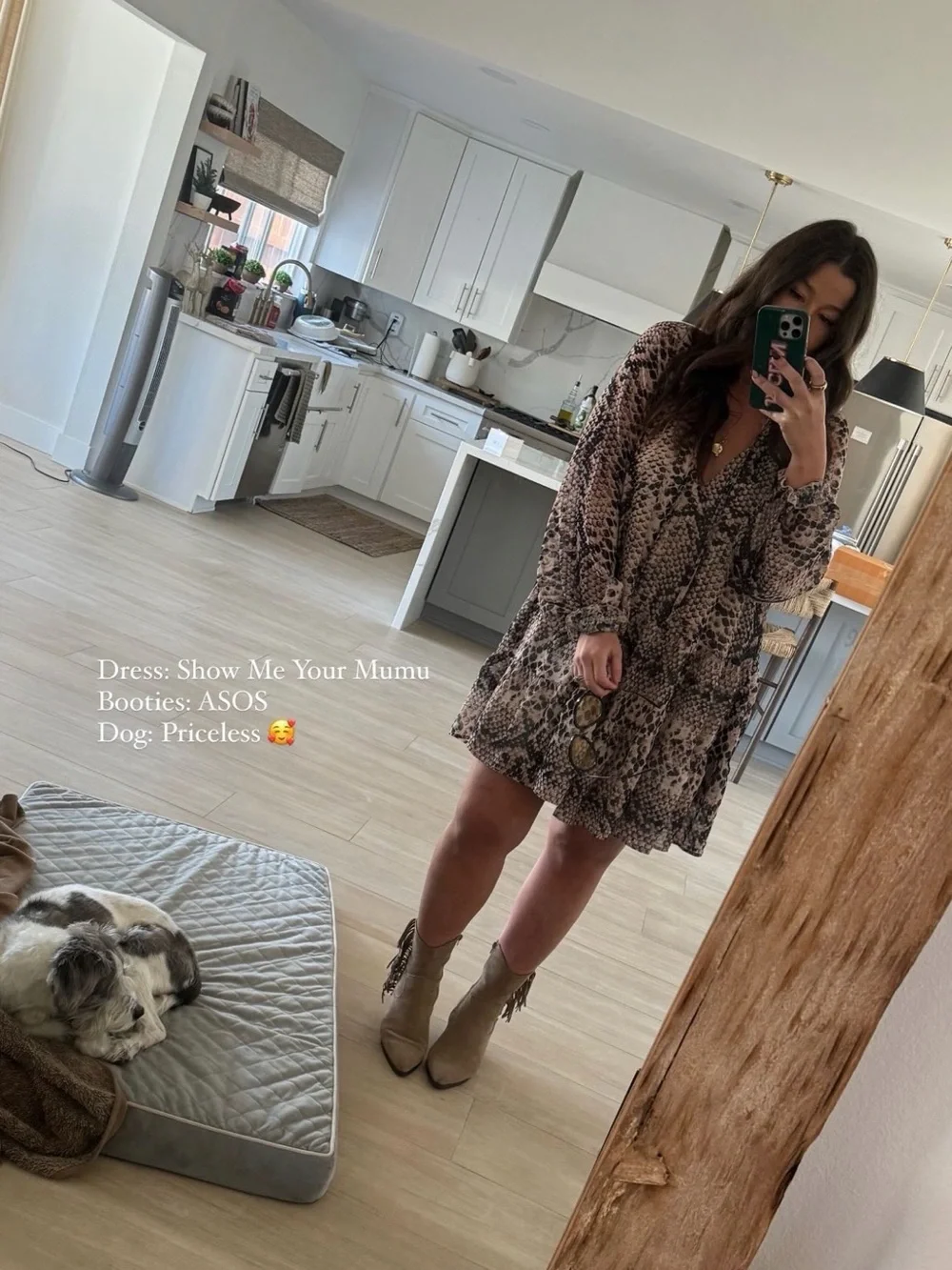 Show Me Your Mumu Snake-Print dress